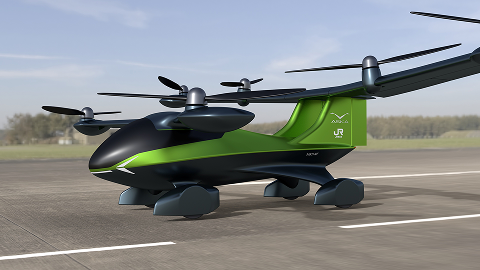 空飛ぶクルマ「ASKA A5」展示 未来のプライベートトリップ提案