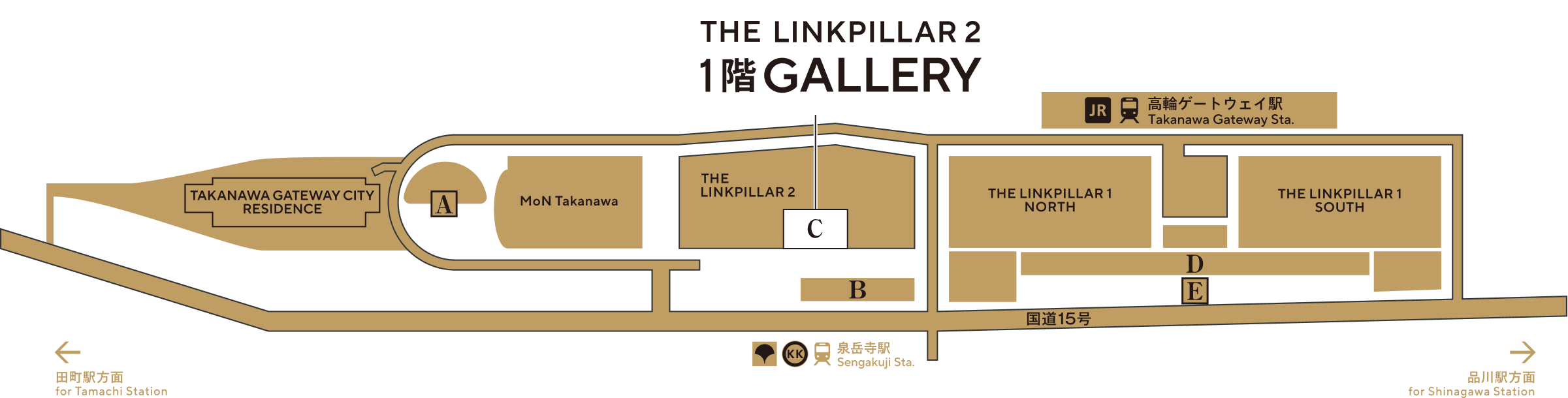 TAKANAWA GATEWAY CITY MAP